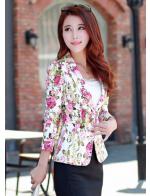 พรีออเดอร์ เสื้อสูท ลายดอกไม้ ผ้าฝ้าย แขนยาว สีดำ พรีออเดอร์ เสื้อสูท ลายดอกไม้ ผ้าฝ้าย แขนยาว สีดำ