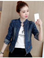พรีออเดอร์ เสื้อคลุมยีนส์ แขนยาว คอตั้ง แต่งซิปหน้า ยีนส์แฟชั่น ไม่แข็ง ผ้านิ่ม ใส่ทำงานได้ สี ยีนส์เข้ม พรีออเดอร์ เสื้อคลุมยีนส์ แขนยาว คอตั้ง แต่งซิปหน้า ยีนส์แฟชั่น ไม่แข็ง ผ้านิ่ม ใส่ทำงานได้ สี ยีนส์เข้ม