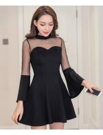 พรีออเดอร์ เดรสสั้น แขนระฆัง เดรสแฟชั่นชีฟอง แขนห้าส่วน ใส่ทำงานหรือใส่ออกงานได้ สีดำ พรีออเดอร์ เดรสสั้น แขนระฆัง เดรสแฟชั่นชีฟอง แขนห้าส่วน ใส่ทำงานหรือใส่ออกงานได้ สีดำ