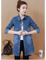 พรีออเดอร์ เสื้อคลุมยีนส์ ตัวยาว สียีนส์  พรีออเดอร์ เสื้อคลุมยีนส์ ตัวยาว สียีนส์