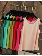 พรีออเดอร์ เสื้อแฟชั่นสวย ๆ ชีฟองแขนกุด ใส่สบาย สีพื้น สีสด มี ชมพูอ่อน บานเย็น แดงสด เขียวเข้ม เขียวอ่อน โอรส ดำ ขาว เขียว ฟ้า เทา พรีออเดอร์ เสื้อแฟชั่นสวย ๆ ชีฟองแขนกุด ใส่สบาย สีพื้น สีสด มี ชมพูอ่อน บานเย็น แดงสด เขียวเข้ม เขียวอ่อน โอรส ดำ ขาว เขียว ฟ้า เทา
