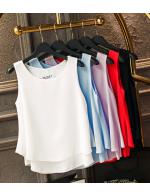 พรีออเดอร์ เสื้อแฟชั่น แขนสั้น ชีฟองแขนกุด ใส่สบาย สี ดำ แดง เหลือง ฟ้า กรม เขียว ชมพู ขาว  พรีออเดอร์ เสื้อแฟชั่น แขนสั้น ชีฟองแขนกุด ใส่สบาย สี ดำ แดง เหลือง ฟ้า กรม เขียว ชมพู ขาว
