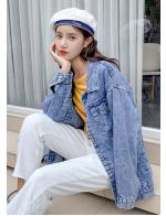 พรีออเดอร์ เสื้อคลุม เสื้อยีนส์แขนยาวสวย ๆ แฟชั่นเกาหลี สี ยีนส์อ่อน พรีออเดอร์ เสื้อคลุม เสื้อยีนส์แขนยาวสวย ๆ แฟชั่นเกาหลี สี ยีนส์อ่อน