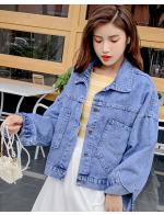 พรีออเดอร์ เสื้อคลุม เสื้อยีนส์แขนยาวสวย ๆ แฟชั่นเกาหลี สี ยีนส์อ่อน พรีออเดอร์ เสื้อคลุม เสื้อยีนส์แขนยาวสวย ๆ แฟชั่นเกาหลี สี ยีนส์อ่อน