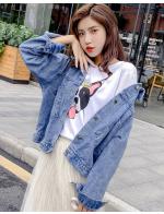 พรีออเดอร์ เสื้อคลุม เสื้อยีนส์แขนยาวสวย ๆ แฟชั่นเกาหลี สี ยีนส์อ่อน พรีออเดอร์ เสื้อคลุม เสื้อยีนส์แขนยาวสวย ๆ แฟชั่นเกาหลี สี ยีนส์อ่อน