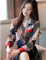 พรีออเดอร์ เสื้อเชิ้ต คอปก แขนยาว คอวี แต่งลายกราฟฟิก ใส่สบายสุด ๆ สี น้ำเงิน และเขียว พรีออเดอร์ เสื้อเชิ้ต คอปก แขนยาว คอวี แต่งลายกราฟฟิก ใส่สบายสุด ๆ สี น้ำเงิน และเขียว
