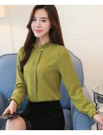 พรีออเดอร์ เสื้อเชิ้ต คอปก แขนยาว จั๊มแขน ชุดทงำานผ้าชีฟองเนื้อดี ใส่สบาย สี เขียว ดำ แดง และขาว สไตลเกาหลี พรีออเดอร์ เสื้อเชิ้ต คอปก แขนยาว จั๊มแขน ชุดทงำานผ้าชีฟองเนื้อดี ใส่สบาย สี เขียว ดำ แดง และขาว สไตลเกาหลี