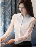 พรีออเดอร์ เสื้อเชิ้ต คอปก แขนยาว  พรีออเดอร์ เสื้อเชิ้ต คอปก แขนยาว
