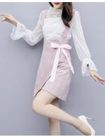 พรีออเดอร์ เดรสสั้น คอเชิ๊ต ลายดอกไม้ ชีฟอง สีเขียว พรีออเดอร์ เดรสสั้น คอเชิ๊ต ลายดอกไม้ ชีฟอง สีเขียว